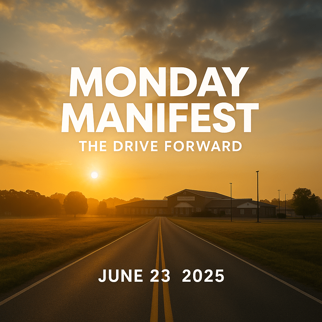 🛠️ Monday Manifest: The Drive Forward
